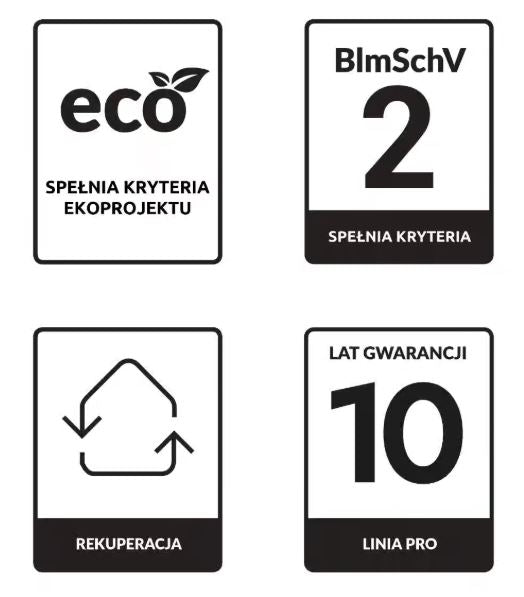 Kominek narożny lewy KRATKI FLOKI S 8 kW z kompletnym zestawem montażowym